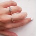 Ροζ χρυσό μονόπετρο δαχτυλίδι Κ14